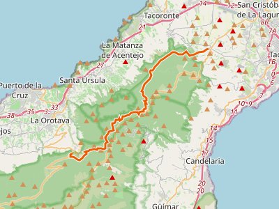 GR-131. Etapa 10. La Esperanza-Área Recreativa de La Caldera (Tenerife)