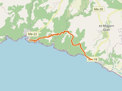 GR-223. Etapa 14. Cala Galdana-Sant Tomàs