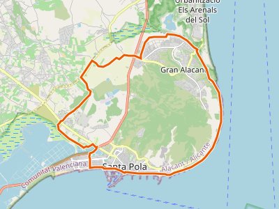 GR-232. Etapa 01. Santa Pola-Faro-Santa Pola