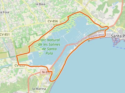 GR-232. Etapa 02. Santa Pola-La Marina del Pinet-Santa Pola