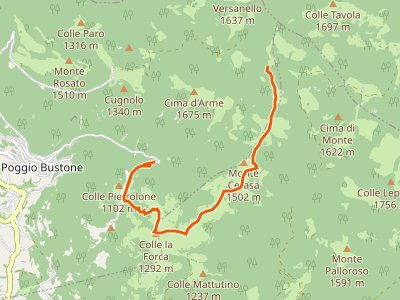 CAI-441 - Poggio Bustone incrocio sentiero 420 - Monte Ceresa - cippo di confine 454