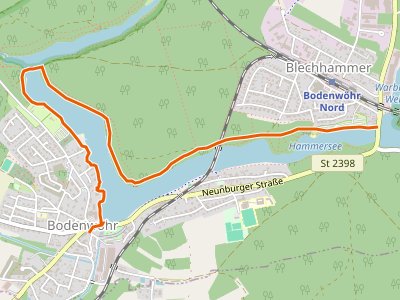 PR-24A - Goldsteig Zuweg Nr.24A Bodenwöhr Nord → Blechhammer