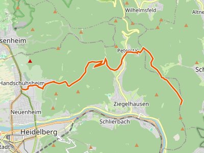 PR-HW 36 - Odenwaldklub HW 36 - HD-Handschuhsheim - Neckargerach - Oberschefflenz