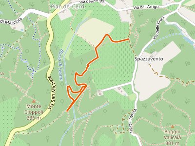 CAI-733 - Sentiero 730 (Spazzavento) - Sentiero 732 (Lago delle Ninfee)