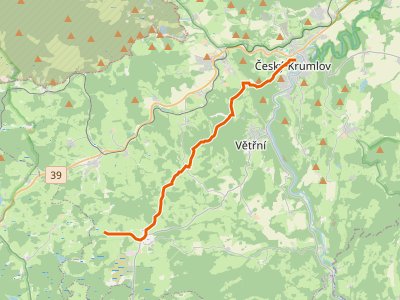 PR-1231 - [M] Nová Pec (vlak) - Český Krumlov (zámek)