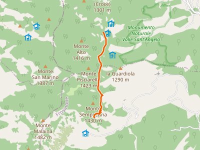 CAI-734 - Santa Serena (Percorso 718) - Percorso 720