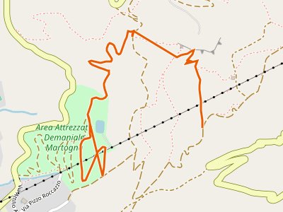 CAI-601A - Area Demaniale Martogna - Rocce del Calderaro