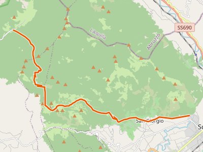 CAI-621 - Convento Passionisti - Fossa dell'Ortica - Prato di Campoli