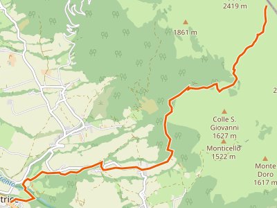 CAI-366 - Amatrice Giardini Pubblici - Forca Vado di Annibale