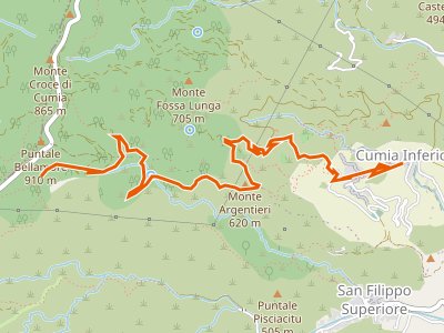 CAI-107 - Cumia Inferiore - Dinnammare (Via Mariae di Cumia)