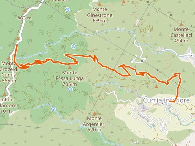CAI-106 - Cumia Inferiore - Monte Bandiera  (Sentiere delle Neviere di Cumia)