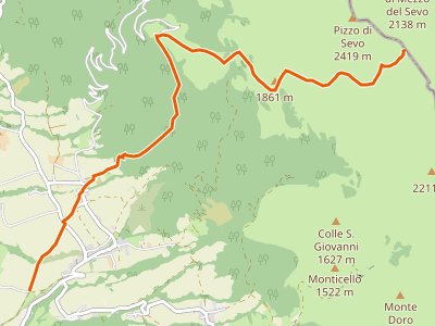 CAI-371 - innesto 372 - S. Angelo - Galloro - macchie Piane - Forca