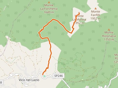 CAI-606 - Campo Sportivo Vico nel Lazio - Monte la Monna