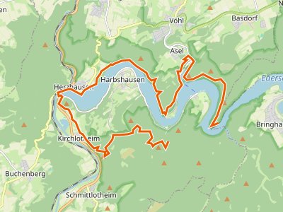 PR-UE - Urwaldsteig Edersee, Hauptroute