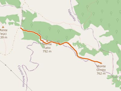 CAI-980B - Loc. Termine (Coreno Ausonio)-Monte Ornito