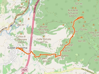 CAI-520 - Piazza Dante Castel Madama - Colle Cerrito Piano