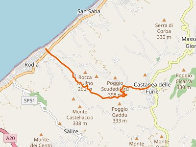 CAI-123A - San Saba Castanea Variante via Fiumara Rodia