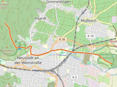 PR - Pfälzerwald Weiß-Blauer Balken