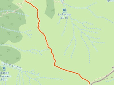 CAI-337A - Colle della Pacina (bivio 337) - incrocio con il 301 per il Monte Gorzano