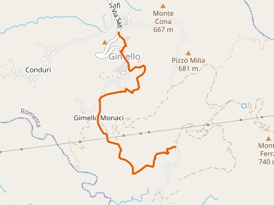 CAI-132A - Variante Rometta SI (Via S. Leone)