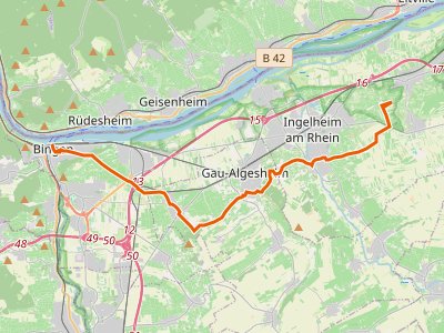 GR-R - Rheinhöhenweg 8. Etappe Bingen - Heidesheim (lrh.)