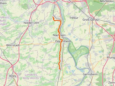 GR-R - Rheinhöhenweg 10. Etappe Bodenheim - Alsheim (lrh.)