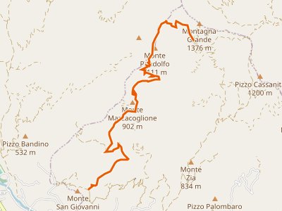 CAI-199A - Motta Camastra Montagna Grande Variante Ovest
