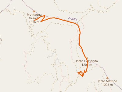 CAI-199B - Motta Camastra Montagna Grande Variante Est per Pizzo Cassanita