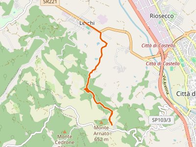 CAI-150A - Lerchi - Intersezione percorso 150