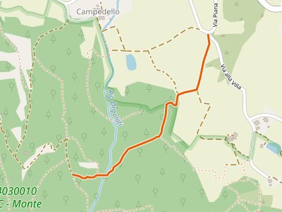 CAI-622C - Percorso 622 - Percorso 622A