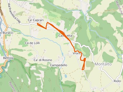 CAI-622D - Ca' Caprari - Percorso 622