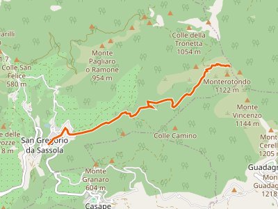 CAI-517 - San Gregorio da Sassola - Innesto su sentiero 500