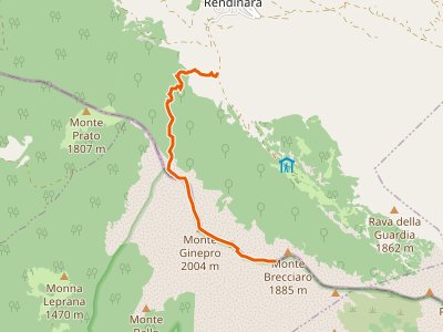 CAI-421A - Vallone del Rio - La Lota - Monte Ginepro - Monte Cappello - Sella del Brecciaro