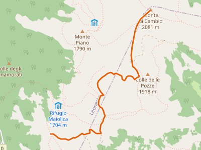 CAI-440 - Incrocio Percorso 404 - Monte Cambio