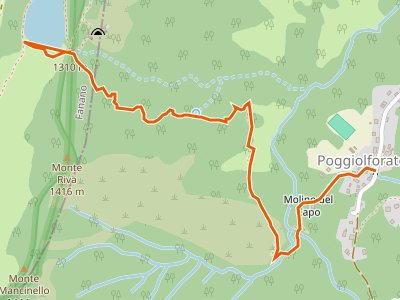 CAI-341 - Poggiolforato - Lago di Pratignano (percorso 401)