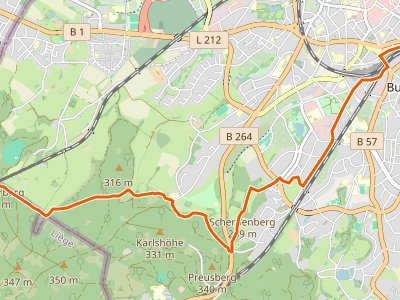 GRP 563 L2 - GRP 563 Liaison gare Aix-la-Chapelle