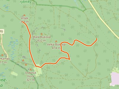 PR - [Č] Víšek (odbočka) - U kaliště