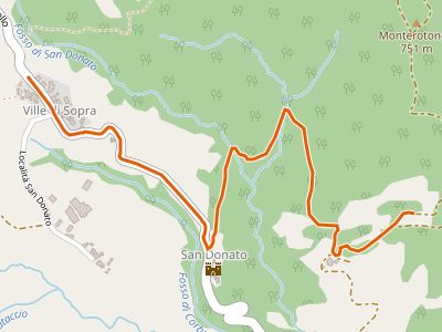CAI-805C - innesto sentiero 61 - Ville di sopra