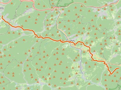 GR-gelber Strich - Internationaler Fernwanderweg Pirmasens - Belfort (Gelber Balken #1)