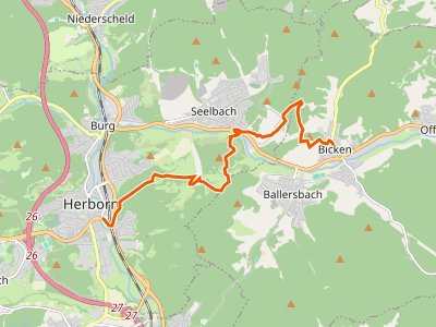 PR-LDB blau - Lahn-Dill-Bergland-Pfad Etappe 1B Herborn - Bicken