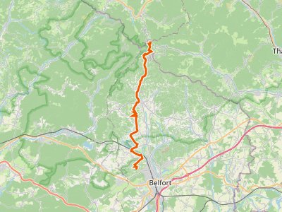 PR - GR 5 Vosges, Ballon d'Alsace - Fesches-le-Châtel