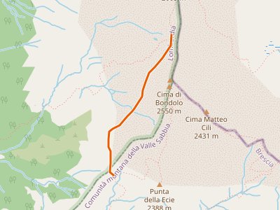 CAI-401C - Variante Monte Bruffione