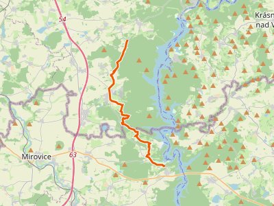 PR-3064 - [Z] Kamenná - Orlík nad Vltavou