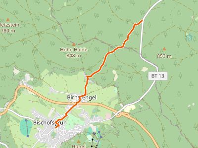 PR - Verbindungsweg Bischofsgrün-Egerquelle