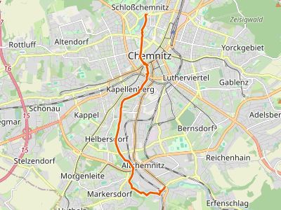 PR - Chemnitztalweg Altchemnitz – Schloßchemnitz