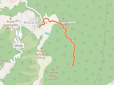 CAI-503A - Rocca di Cave - Via Capranica P. incrocio Via Genazzano - Incrocio sentiero 503