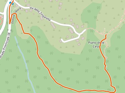 CAI-509A - Castel San Pietro Romano, Località Fontana Nuova - Localià I Colli - Incrocio percorso 509