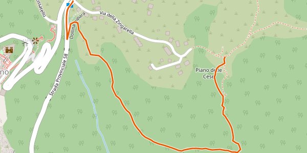 CAI-509A - Castel San Pietro Romano, Località Fontana Nuova - Localià I Colli - Incrocio percorso 509