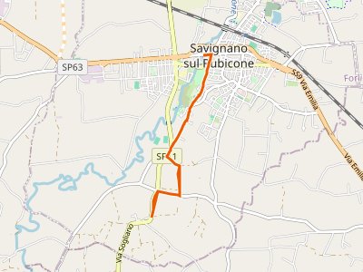 CAI-198A - Savignano sul Rubicone (Ponte Romano) - Castello di Ribano