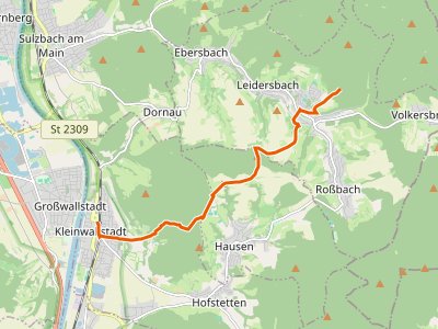 PR - Gebietswanderweg Rotes Dreieck, Kleinwallstadt - Hohe Wart